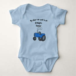 My other car seat ... Grandpa's tractor Baby Bodysuit