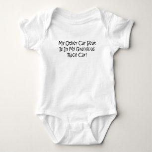 My Other Car Seat Is In My Grandpas Race Car Baby Bodysuit