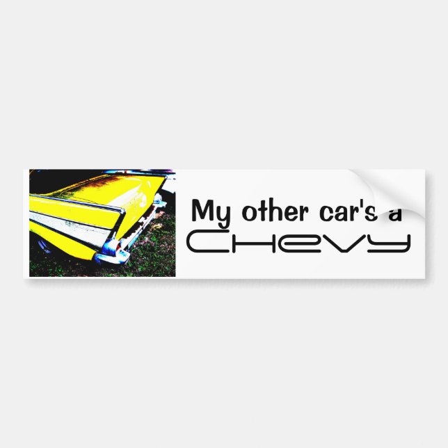 My other car's a Chevy Bumper Sticker (Front)