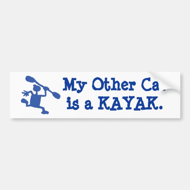 My other car's a kayak bumper sticker (Front)
