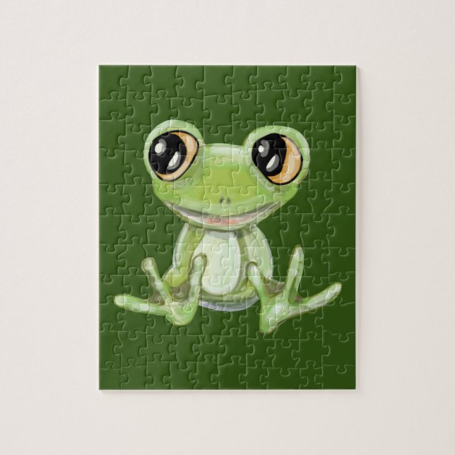 My Other Green Frog Friend Jigsaw Puzzle (Vertical)