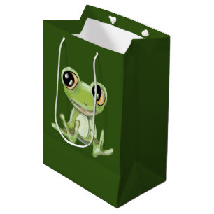 My Other Green Frog Friend Medium Gift Bag