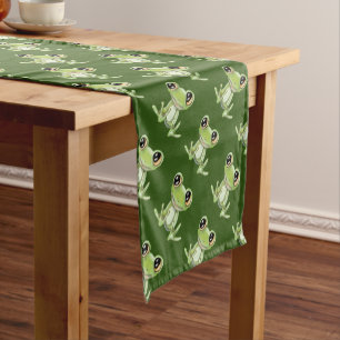 My Other Green Frog Friend Table Runner