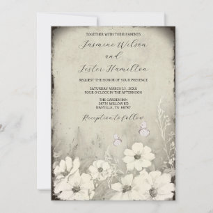 My Other Half Butterfly Wildflower Wedding Invitation