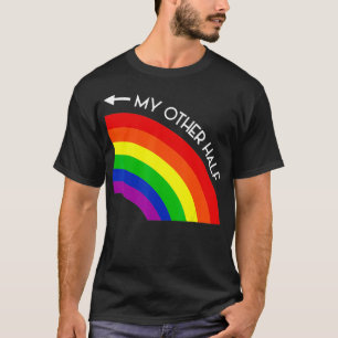 My Other Half Gay Couple Rainbow Pride Cool LGBT A T-Shirt