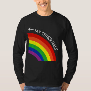 My Other Half Gay Couple Rainbow Pride Cool LGBT A T-Shirt