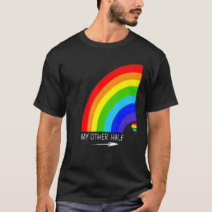 My Other Half Gay Couple Rainbow Pride Cool Lgbt   T-Shirt