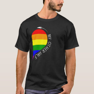 My Other Half Gay Heart Couple Rainbow Pride Cool T-Shirt