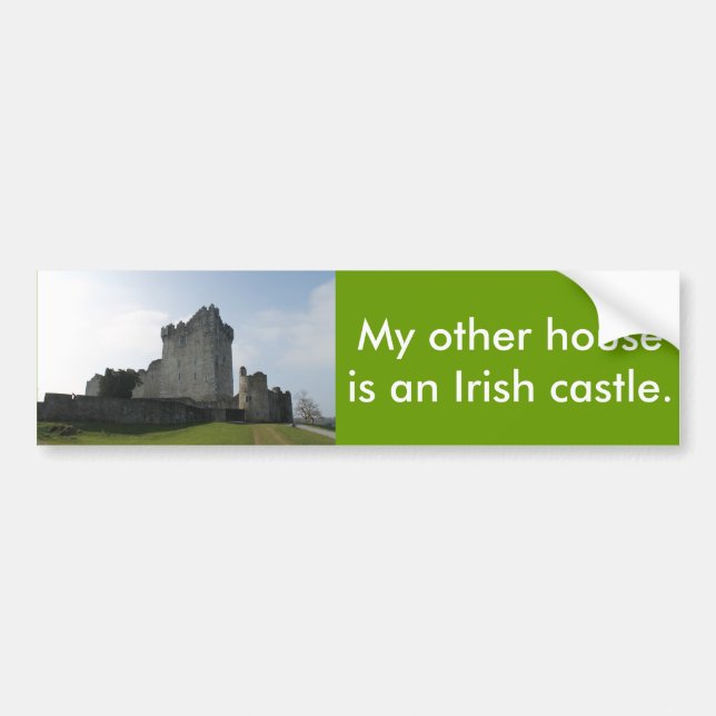 My Other House Is An Irish Castle Bumper Sticker (Front)