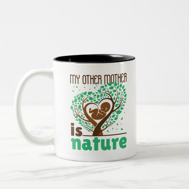 My Other Mother is Nature Ecological Environment Two-Tone Coffee Mug (Left)