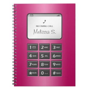 My Other Phone - Fuchsia Notebook