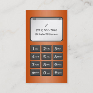My Other Phone - Orange Personal Calling Cards