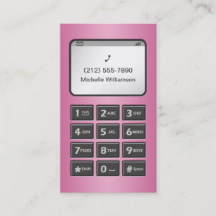 My Other Phone - Pink Personal Calling Cards