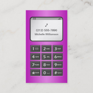 My Other Phone - Purple Personal Calling Cards