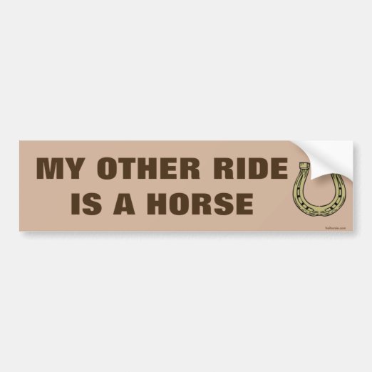 Funny Horse Bumper Stickers & Car Stickers | Zazzle CA