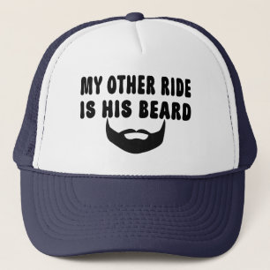My Other Ride Is His Beard Motorcycle Biker Beard Trucker Hat