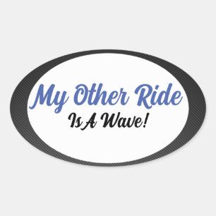 My Other Ride Oval Sticker