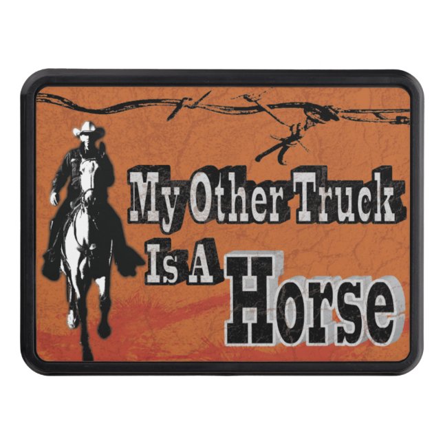 My Other Truck Is A Horse Trailer Hitch Cover (Front)