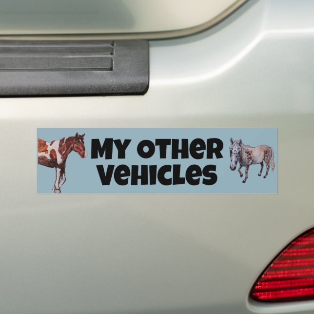my other vehicle horse bumper sticker (On Car)