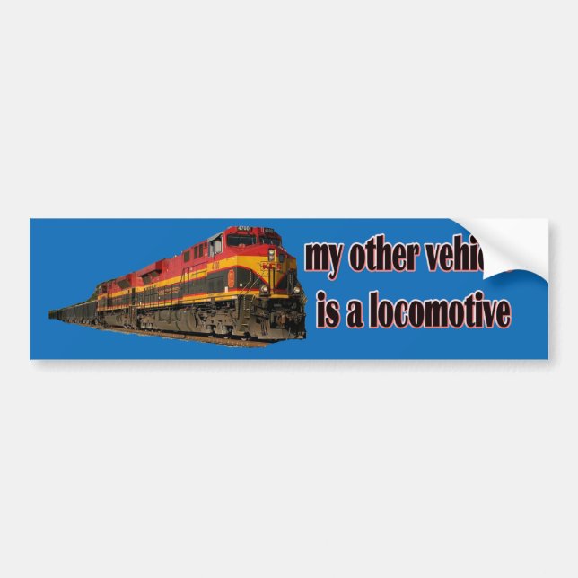 My Other Vehicle Is a Locomotive KCS Bumper Sticker (Front)