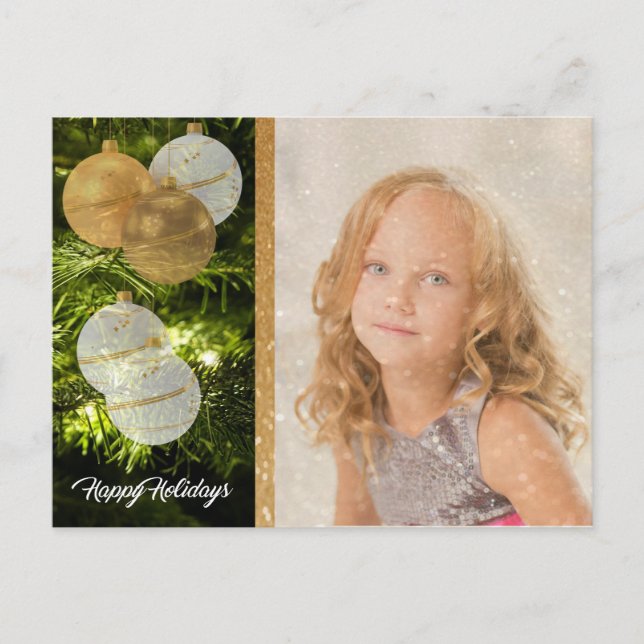 My own photo Personalized Christmas Postcard (Front)