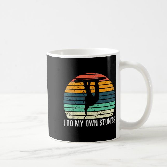 My Own Stunts Broken Arm Snowboarding Coffee Mug (Right)