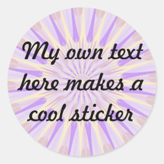 My Own Text Here PSBD Classic Round Sticker