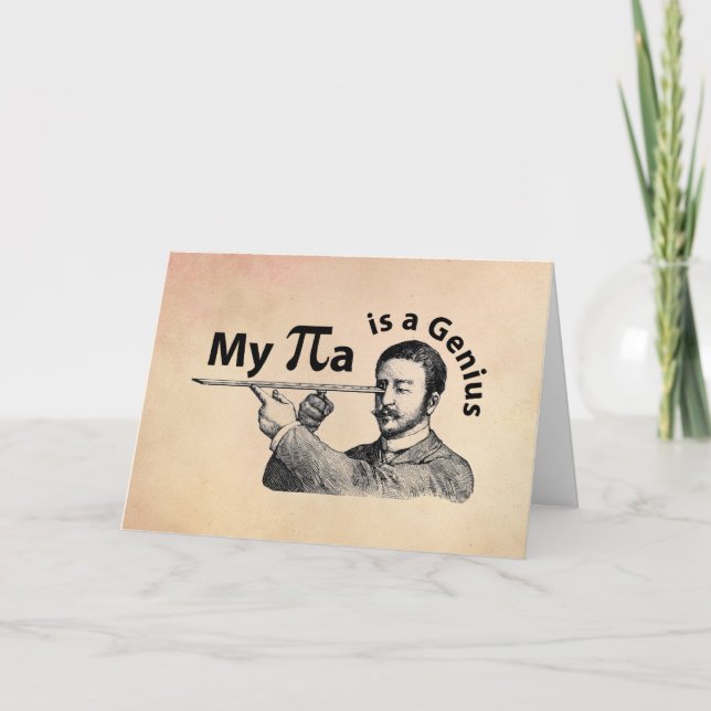 My Pa is a Genius Card (Front)