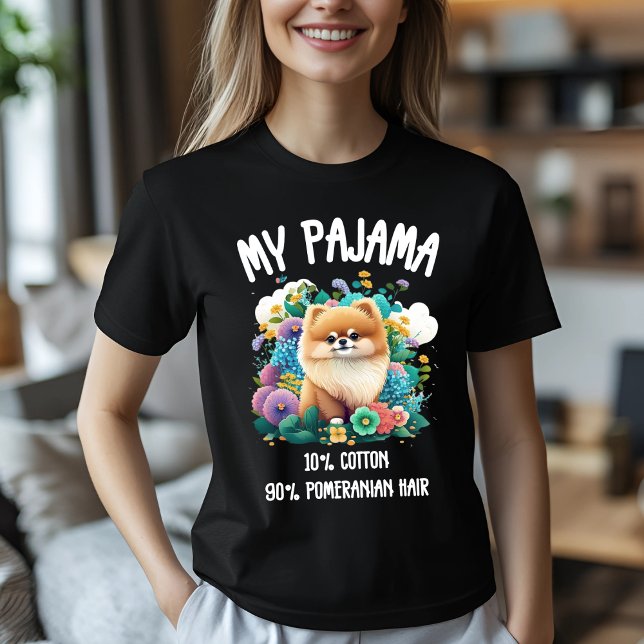 My Pajama Pomeranian Art T-Shirt (Creator Uploaded)