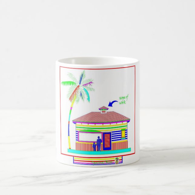 My palm tree mug (Center)