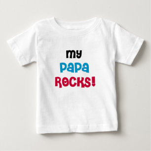 My Papa Rocks Baby T-Shirt