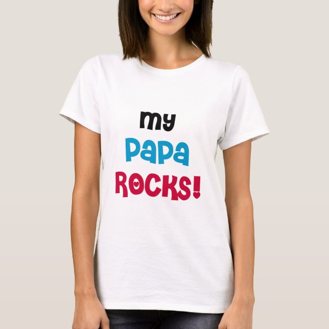 My Papa Rocks T-shirts et cadeaux (Devant)