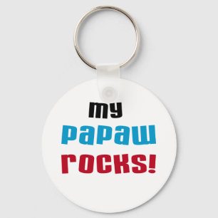 My Papaw Rocks T-shirts and Gifts Keychain