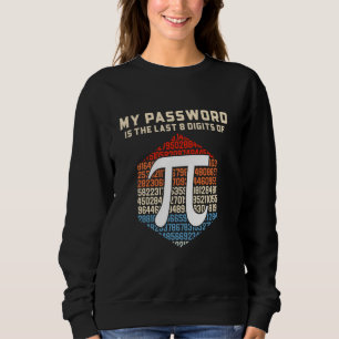 My Password Is The Last 8 Digits Of Pi - Funny Pi Sweatshirt