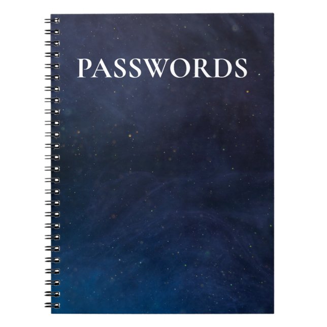 MY PASSWORDS NOTEBOOK (Front)