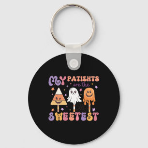 My Patients Are The Sweetest Nicu Nurse Halloween Keychain