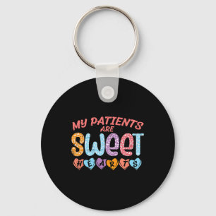 My Patients Sweet Hearts Valentine Day Nurse Scrub Keychain