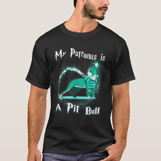 My Patronus is a Pit Bull Dog Lovers T-Shirt (Front)