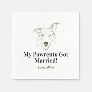 My Pawrents Got Married! Aussie Wedding Napkins