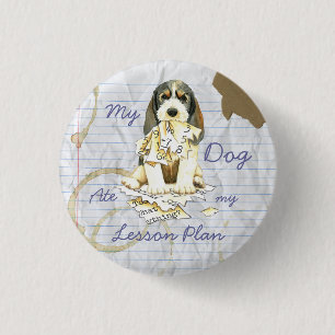 My PBGV Ate My Lesson Plan 1 Inch Round Button