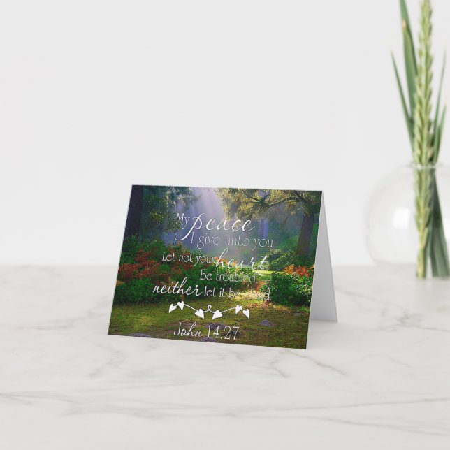 My peace garden card (Front)