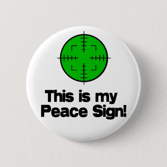 My Peace Sign! 2 Inch Round Button (Front)