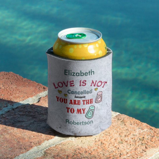 My Pepper To Your Salt Love Personalize Can Cooler (In Situ Pool)