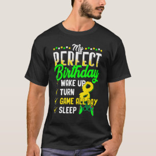 My Perfect Birthday Party For Gamer 8 Years Old Bo T-Shirt
