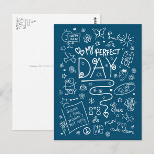 My Perfect Day - Positive Thinking 2a Postcard