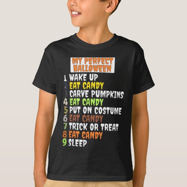 My Perfect Halloween Fun Skeleton Zombie Cool Pump T-Shirt (Front)