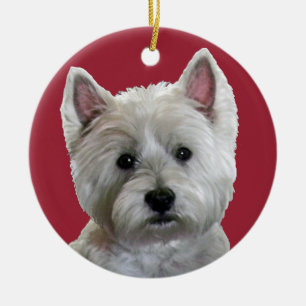 MY PERFECT WESTIE CERAMIC ORNAMENT