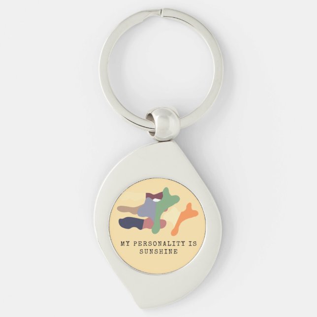 My Personality is Sunshine Keychain (Front)
