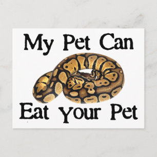 My Pet Can Eat Your Pet Postcard
