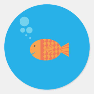 My Pet Goldfish Classic Round Sticker